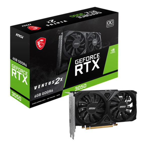 Tarjeta Grafica GeForce RTX™ 3050 VENTUS 2X 6G OC MSI