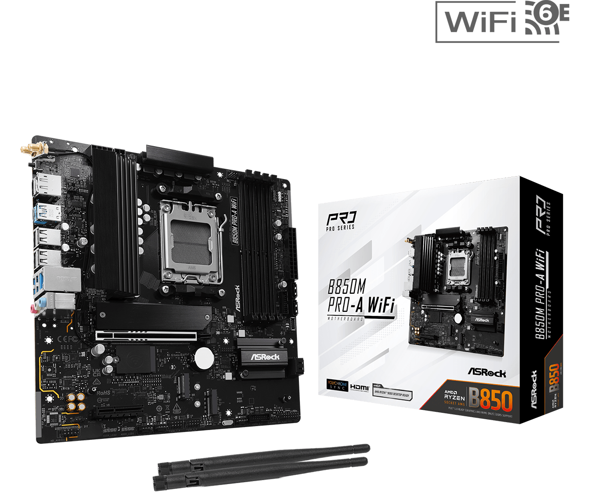 Board ASROCK B850M PRO-A WIFI AM5