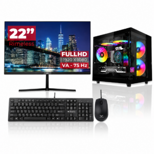 PC+ MONITOR 22"JANUS GAMER RYZEN 7 5700G / DDR4 16GB / SSD 512GB / RADEON RX 9060
