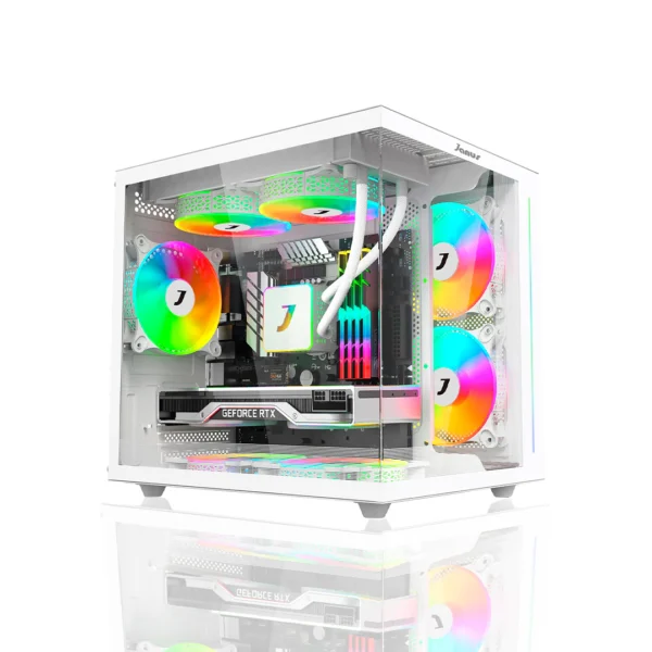 TORRE GAMER - RAYZEN 55000 - 16 GIGAS DE RAM BOARD B550 - RTX 3050 6 GB SSD - 512 GB WHITE