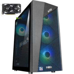 TORRE GAMER CON NVIDIA GEFORCE RTX 3050 DDR6 6GB PROCESADOR AMD RYZEN 5 8500G, 16GB DDR5 y SSD de 1TR