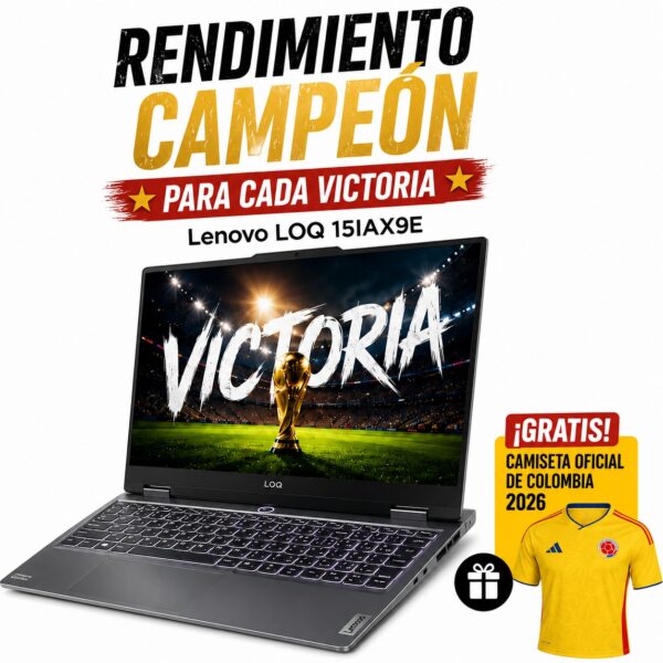 PORTATIL LENOVO LOQ 15IAX9E / CORE i7 1265OHX / RAM 16 GB DDR5 / 1TB SSD