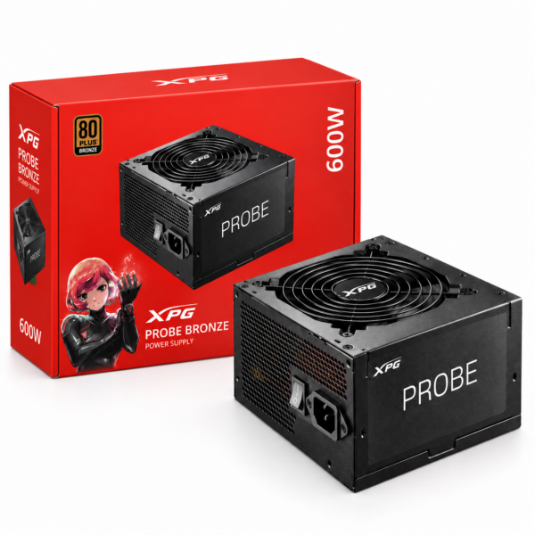 FUENTE DE PODER XPG PROBE BRONZE 600W | 80 PLUS BRONZE